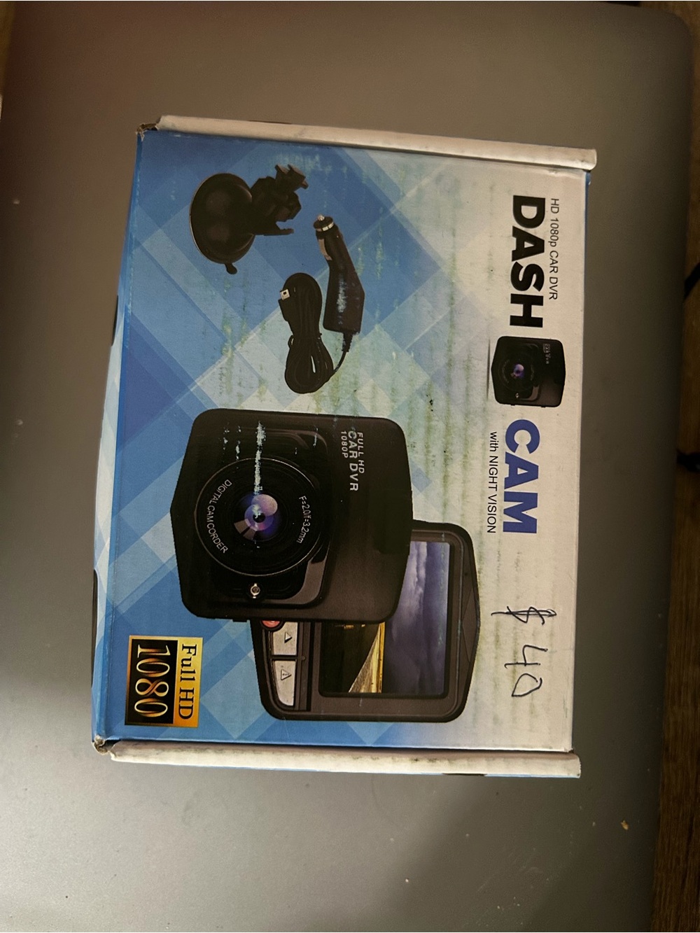 Dash Cam with Night Vision - Black/Blue Packaging